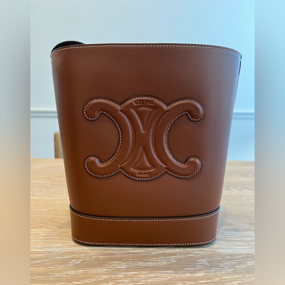Celine Small Bucket Cuir Triomphe in Smooth Calfskin